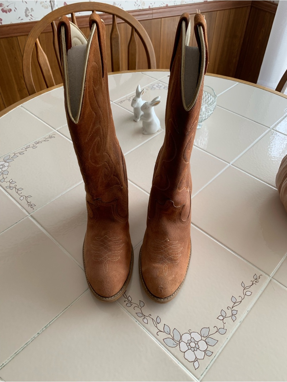 ACME Brown Suede Western boots